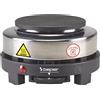 BEPER Fornello Piastra Fornelletto Elettrico Piccolo in Ghisa/Acciaio 10 cm 500W
