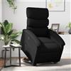 vidaXL Poltrona Alzapersona Reclinabile Elettrica Nera in Similpelle