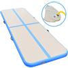 vidaXL Tappetino Ginnastica Gonfiabile con Pompa 500x100x10 cm PVC Blu
