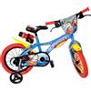 Dino Bikes Bici 14 Superman blu rossa gialla scudo rotelle borraccia per bambino Dino Bike