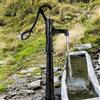 VEVOR Pompa dell'Acqua Manuale con Supporto in Ghisa a Stile Retrò da Giardino