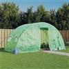 vidaXL Serra con Telaio in Acciaio Verde 10 m² 5x2x2,3 m