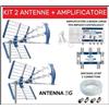 EDISION Kit Antenna Tv Esterna Digitale Terrestre Con Amplificatore Interno di Segnale °