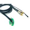 T-P Technics SL 1200 1210 MK2 MK3 M3D MK5 Cavo Phono con Massa, Rca in Metallo