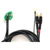 T-P Technics SL 1200 1210 MK2 MK3 M3D MK3D MK5 MK6 Cavo rca NERO con massa