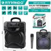 Cassa Acustica Batteria Ricarica 8" Portatile Bluetooth FM USB Microfono Karaoke