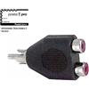 RCA 1x ADATTATORE SDOPPIATORE SPLITTER RCA AUDIO STEREO