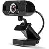 Lindy 43300 Webcam 1080p Full HD con Microfono Stereo, per Video Chat e Registra