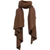 NEIRAMI sciarpa foulard donna righe nero/zucca AA04MS MADE IN ITALY