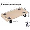 Meister Carrello Porta Oggetti/piante Pesanti 60 Cm Ruote in Poliammide, Legno,