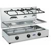 CFPARKER FORNELLO GAS GPL/METANO 3 FUOCHI VALVOLA DI SICUREZZA PIANO ESTRAIBILE PARKER