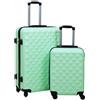 vidaXL Set Valigie Trolley a Custodia Rigida 2 pz Menta in ABS