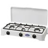 CFPARKER Fornello a gas 3 fuochi gpl / metano MADE IN ITALY griglie smaltate Parker 5327