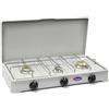 Parker Fornello 3 fuochi a gas Gpl / Metano griglia in acciaio Grigio Parker ita 5328G