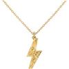U-TREASURE Collana Pokemon Tipo Elettrico Inazuma Fulmine Argento Placcato Oro U-TREASURE