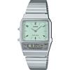 Casio Orologio Donna CASIO AQ-800E-3AEF Acciaio Verde Classico VINTAGE Sveglia