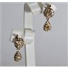 ORECCHINI INIZIO 900 ORO 9KT CON DIAMANTI TAGLIO ROSE SCOMPONIBILI OKT 09-02