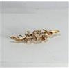 SPILLA ANTICA ORO 9KT CON DIAMANTI TAGLIO ROSA INIZIO 900 OKT 09-03