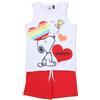 Snoopy Completo Mare Snoopy Bianco