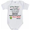 Fupies Body neonato personalizzato con nome mamma il tuo regalo sarà tra qualche mes...