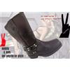 piston Stivali UOMO MOTO COWBOY WESTERN TEXANO BIKER VERA PELLE -50% vv