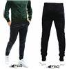 EVG IMPORT(GENERICA) PANTALONE TUTA ACETATO UOMO TINTA UNITA PRIMAVERILE SPORT CORSA PALESTRA COMODO