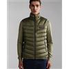 Napapijri Piumino Giubbino giacca UOMO Napapijri Aerons VEST Smanicato Verde