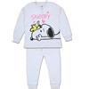 Snoopy Pigiama Bambina Snoopy Grigio Autunno Inverno