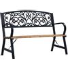 vidaXL Panchina da Giardino 120 cm in Legno