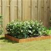 vidaXL Fioriera Rialzata da Giardino 100x100x26 cm in Acciaio Corten