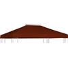 vidaXL Copertura Superiore Gazebo 310g/m² 3x4m Terracotta