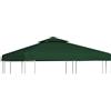 vidaXL Telo di Ricambio per Gazebo 310g/m² Verde 3x3m