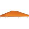 vidaXL Copertura Superiore per Gazebo 310 g/m² 4x3m Arancione