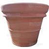 FratelliVagnoni Vaso fioriera cm 80 in terracotta toscana doppio bordo timbrato toscana antigelo