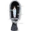 FratelliVagnoni Colonna con nicchia grotta con o senza faretto cemento e pietre no madonna 1