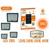 FARO FARETTO LED CON PANNELLO SOLARE LUCE FREDDA 120W 200W 300W 400W IP67 - FOYU