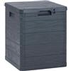 vidaXL Baule da Giardino 90 L Antracite