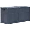 vidaXL Baule da Giardino 320 L Nero