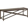 vidaXL Panchina da Giardino 120 cm in Polyrattan Marrone