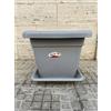 Marchioro VASO + SOTTOVASO NAZCA IN PLASTICA 45cm GRIGIO MARCHIORO