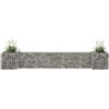 vidaXL Gabbione Fioriera ad "H" in Filo di Acciaio 260x40x40 cm