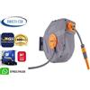 Utilia AVVOLGITUBO DA MURO 20 MT DA 1/2'' RIAVVOLGIMENTO AUTOMATICO TUBO ACQUA GIARDINO