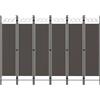 vidaXL Paravento a 4 Pannelli Nero 160x180cm Divisorio Separè Pannello Schermo vidaXL