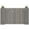 vidaXL Gabbione Fioriera ad "H" in Filo di Acciaio 260x40x150 cm