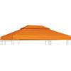 vidaXL Telo di Ricambio per Gazebo 310g/m² Arancione 3x4m