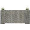 vidaXL Gabbione Fioriera ad "H" in Filo di Acciaio 260x40x120 cm
