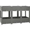 VidaXL Fioriera Rialzata 120x40x71 cm in Polipropilene