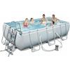 Bestway 56441 Frame Pool con Pompa di Filtraggio Scala 404x201x100 cm
