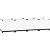 vidaXL Fioriera Rialzata 160x40x38 cm in Polipropilene