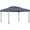 vidaXL Gazebo 400x300 cm Antracite Alluminio